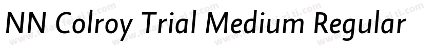 NN Colroy Trial Medium Regular字体转换